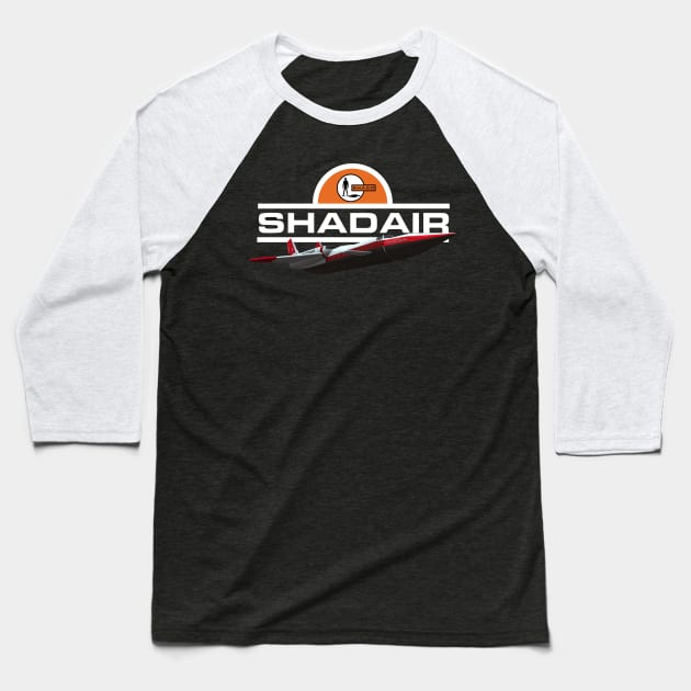 UFO SHADO Shadair Baseball T-Shirt by Meta Cortex